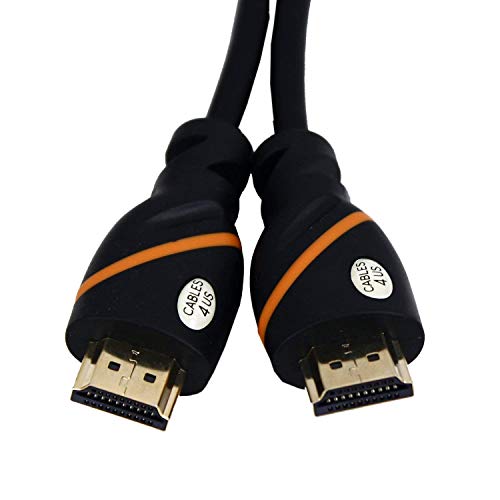 Cables4us HDMI Gold Plated Cable - High Speed - Supports Ethernet, 3D, Audio Return, HD (1080p), Xbox, Playstation, PC, Apple TV (6 Feet)