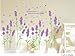 Beautiful Large Long Stem Lavender Flowers with Butterflies Waiting for the Arrival of Love Wall Decals