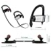 Bluetooth Headphones, iXCC Bluetooth 4.0 Wireless Stereo Headset In-ear Noise Cancelling Sweatproof Sport Earbuds with Mic for Smartphones - Silver