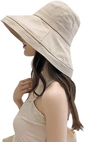 Fukuyin Uvカット 帽子 レディースハット 紫外線対策 日焼け防止 吸汗通気 ハット つば広 あご紐 風で飛ばない 折りたたみ 携帯便利 アウトドア 自転車 海 夏季 女優帽 小顔効果抜群
