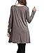 FOMANSH Women's Lace Tunic Shirt Long Sleeve Tunic Top Blouse
