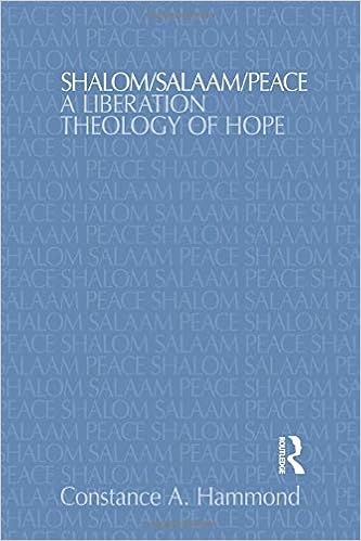 Amazon Com Shalom Salaam Peace A Liberation Theology Of Hope Religion And Violence 9781845533809 Hammond Constance A Books
