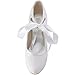 ELEGANTPARK Lace Wedding Shoes Closed Toe Bridal Shoes Women Mary Jane Low Heels Pumps Wedding Dress Shoes