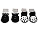 Posch Pet Socks for Dogs. Anti-Slip Knit Socks with Traction Soles for Indoor Wear. Slip On Paw Protectors. (M, Black)