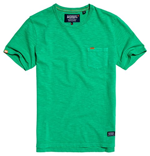 Superdry Men's Men's Dry Originals Pocket Short Sleeve T-Shirt Shirt, Dry Meadow, XL