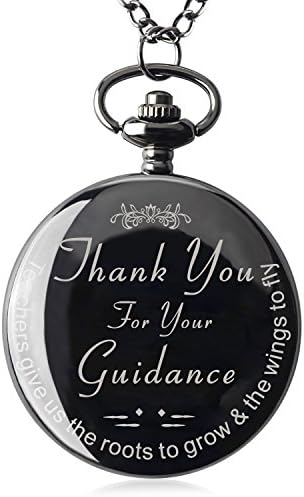 Best Teacher Gifts for Appreciation Gratitude Gifts to Teachers Retirement Gifts for Teacher from Students Memory Gifts Engraved Pocket Watch with Gift Box