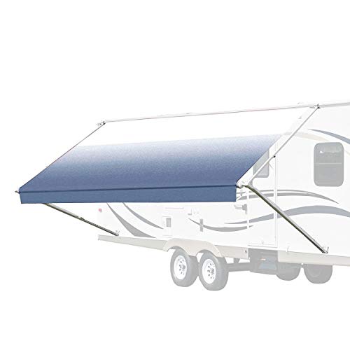 ALEKO Manual Retractable RV Trailer Awning for Home or Camper 10x8 Ft