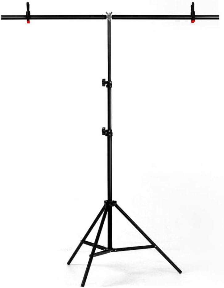 Justsimple T-Shape Photography Background Backdrop Support Stand System for PVC Background Muslin Cotton Backdrop(100 x 200cm/ 39 x 79inches Stand)