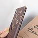 Phone case for iPhone Xs MAX, Fashion Elegant Luxury Designer Classic Monogram Vintage Style Card Holder for iPhone Xs MAX, Full Protection case for iPhone Xs MAX ... (Brown)