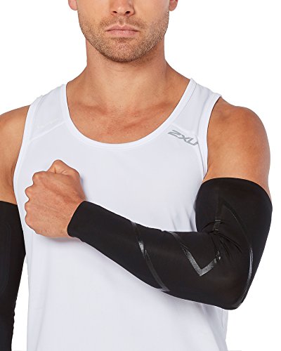 2XU MCS Elite Compression Arm Guard, Black/Nero, Medium