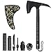 Camping Stainless Axe with Sheath 18 inch Multitool Tactical Hatchet Sickle for Camping Hiking Hunting Backpacking Emergency Outdoor Adventures Survival Hatchet Portable Folding Axe