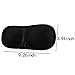 Less Like Contoured and Comfortable Sleep Mask & blindfold Super Lightweight Best Memory Foam Comfortable Sleep Eye Mask For Travel, Shift Work & Meditation Black (Pack of 2)