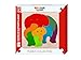 Hape Rainbow Elephant & Baby George Luck Wooden Layers Puzzle