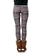 HDE Women's Funky Nordic Pattern Fleece Lined Winter Leggings Incan Christmas, Medium