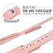 MoKo Apple Watch Band Series 1 Series 2, Soft Silicone Replacement Sports Band for 38mm Apple Watch 2015 & 2016 All Models, Vintage ROSE (Not fit 42mm Versions)
