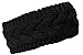 KMystic Plain Braided Knit Headband (Black)