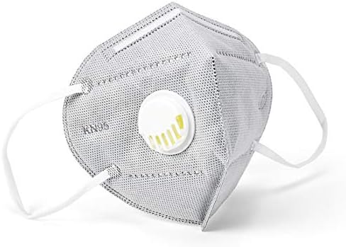 Dust-proof And Breathable, With Breathing Valve Protection, Unisex, Ffp2 / N95 / Kn95 5 tablets gray