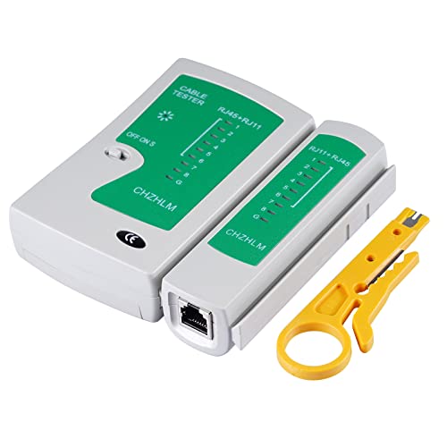 CHZHLM Network Cable Tester LAN Cable Test Tool For RJ45/RJ11/RJ12/CAT5