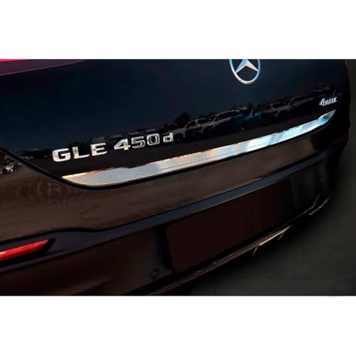 Avisa Listello posteriore in acciaio inox cromato compatibile con Mercedes GLE Coupe (C167) 2019-2023 & Facelift 2023