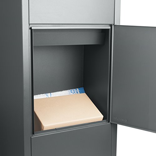 Winbest Large Steel Freestanding Floor Parcel Lockable Drop Slot Mail