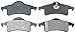 ACDelco Silver 14D791M Semi-Metallic Rear Disc Brake Pad Set