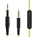 GEEKRIA QuickFit Nylon Braided Audio Cable with Mic Compatible with AKG K452, Q460, K480, K430, K450 Cable, 2.5mm Aux Replacement Stereo Cord with Inline Microphone and Volume Control (4ft / 1.2m)