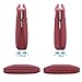 MOSISO Polyester Messenger Shoulder Bag with Adjustable Depth at Bottom Compatible with 15-15.6 Inch Laptop, Pure Red