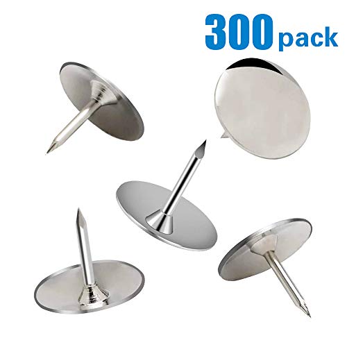 image for Grtard 300 Pack Steel Thumb Tack, Thumb Tacks Push Pins Silver Round H