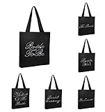Varsany Black Luxury Crystal Bride Tote bag wedding party gift bag Cotton