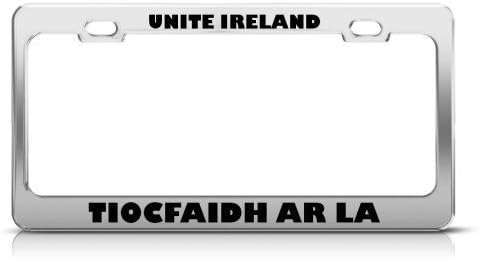 KSLIDS Unite Tiocfaidh Arla Irish Ireland Metal License Plate Frame Tag Holder