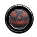 Gatherfun Halloween Party Supplies Spooky Pumpkin Disposable Paper Plates Napkins Cups with Waterproof plastic Tablecloth for Spooky Halloween Party Decorations Serve 25