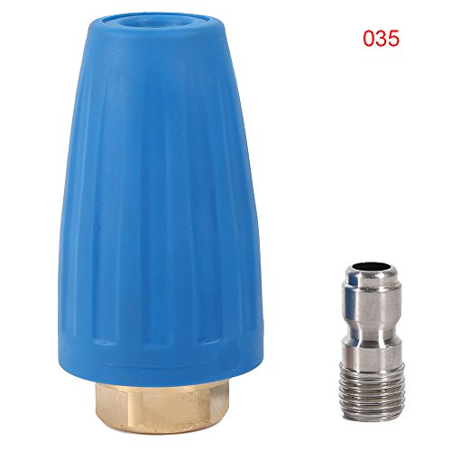 Yosoo 3000 PSI Rotating Spray Turbo Nozzle For High Pressure Washer Cleaner Gun Accessory 1/4 Quick Connect (Size:3.5)
