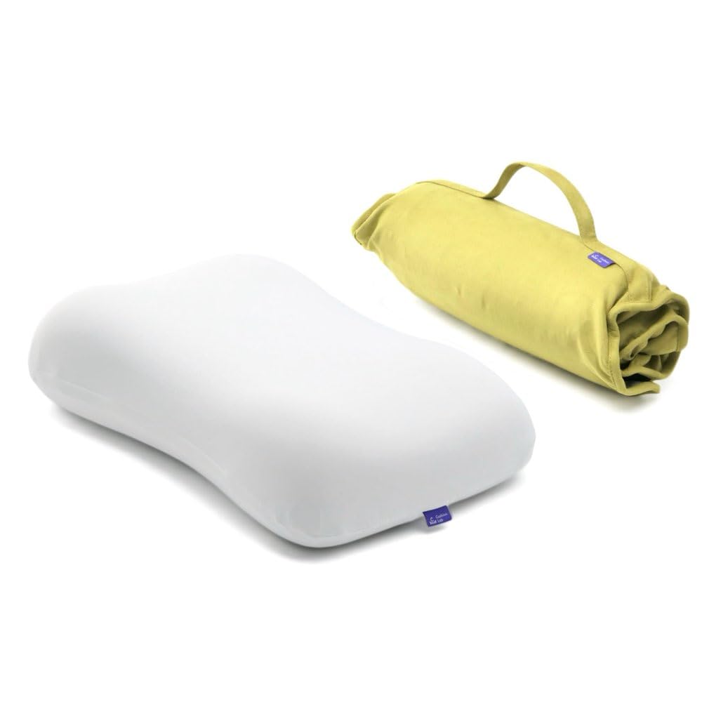 Photo 1 of Cushion Lab Travel Deep Sleep Pillow – Compact Memory Foam Neck Pillow for Sleeping, Portable Pillow for Hotels, Camping, Side & Back Sleepers, On-The-Go – Spark