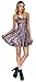 Fish Scale Mermaid Print Girl's Reversible Pleated Dresses for Party Rainbow XL