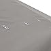 8x8 Ft Waterproof Gazebo Patio Canopy Top Replacement Cover Tent Gray w/ 3-Layer Polyester 2-Tiers PVC for Protective UV Blocking Outdoor Gardening Structures