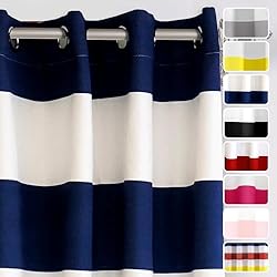 DriftAway Navy Stripe Room Darkening Window