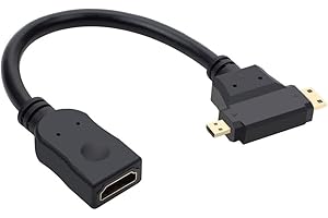 Professional Hdmis to Miniture Adapter Gold Plate Contacts Supports Clearly Video Transmission All Devices Gold Plate Convert