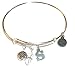 Initial Expandable Wire Bangle Bracelet, in the Popular Style (S)