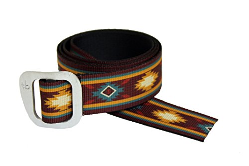 Defender Aluminum Slide Web Belt in Colorful Patterns Made in USA by Thomas Bates (Pueblo)