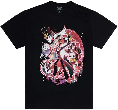 Amazon.com: Helluva Boss Unisex I.M.P. Group T-Shirt Black S