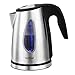 VonShef 1500W 1.7L Brushed Stainless Steel Cordless Jug Kettle