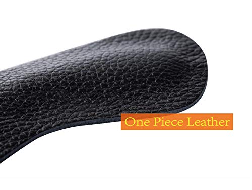 Premium Leather Heel Pads Grips Liners Inserts for Shoes Too Big,Unisex Prevent blisters，Shoe Filler Improved Shoe Fit and Comfort, 2 Pair Black(0.35inch Thicker) - Thumbnail 3
