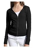 LE3NO PREMIUM Womens Active Fleece Zip Up Hoodie Jacket
