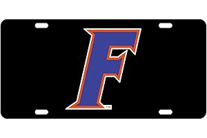DIXIE DAWGS Florida Gators Black Acrylic License Plate Car Tag. Florida F