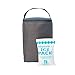 J.L. Childress TwoCOOL Breastmilk Cooler - Double Baby Bottle & Food Bag - Ice Pack Included - Fits 2-4 Bottles - Insulated & Leak Proof Bottle Bag - Breastmilk Cooler Bag for Travel - Grey/Teal