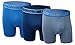 Spyder Men's Performance Mesh Boxer Briefs Sports Underwear 3 Pack (Blue, Medium)