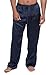 TexereSilk Men's 100% Silk Pajama Pants (Midnight Blue, Large) Comfortable PJ Bottom for Him MS0201-MID-L