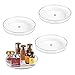mDesign Lazy Susan Turntable Food Storage Container for Cabinets, Pantry, Refrigerator, Countertops, BPA Free - Spinning Organizer for Spices, Condiments, Baking Supplies - 9