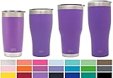 Simple Modern Tumbler Vacuum Insulated 20oz Cruiser with Lid - Double Walled Stainless Steel Travel Mug - Sweat Free Coffee Cup - Compare to Yeti and Contigo - Powder Coated Flask - Lilac Purple