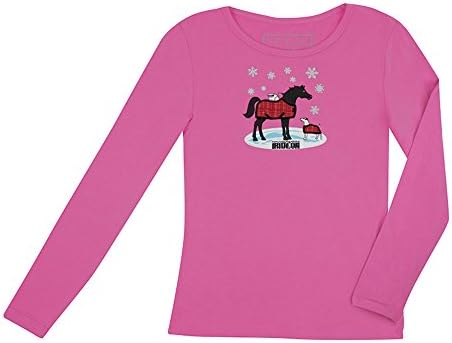 Irideon Kids Pup n Pony Long Sleeve TShirt XL Pink